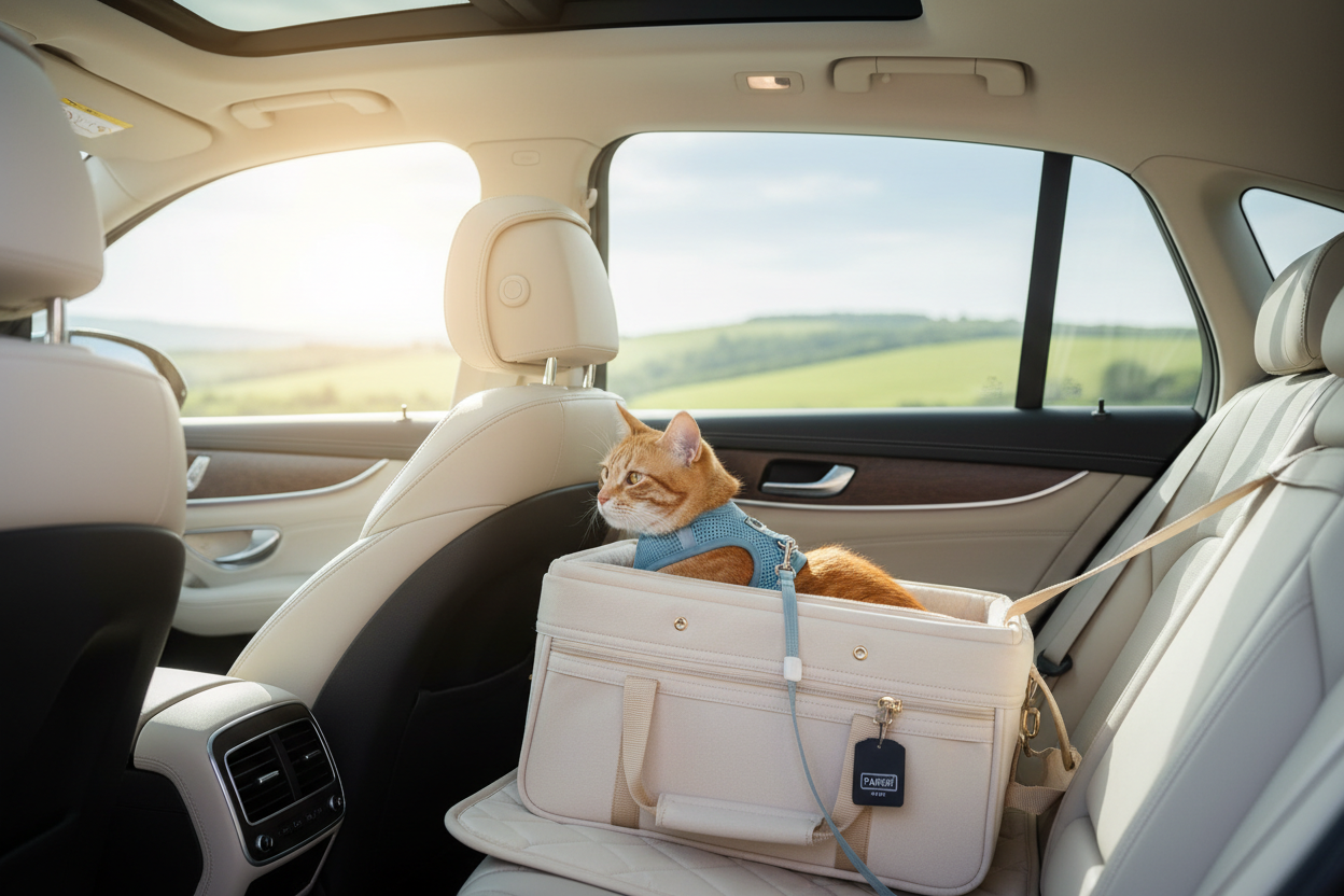 Katze im Auto - Sicheres Reisen